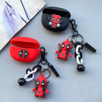 Marvel Deadpool Earphone Case Cover For Huawei Freebuds 4/4E/4i/5i/Pro Silicone Wireless Earbuds Charging Box Protective Shell