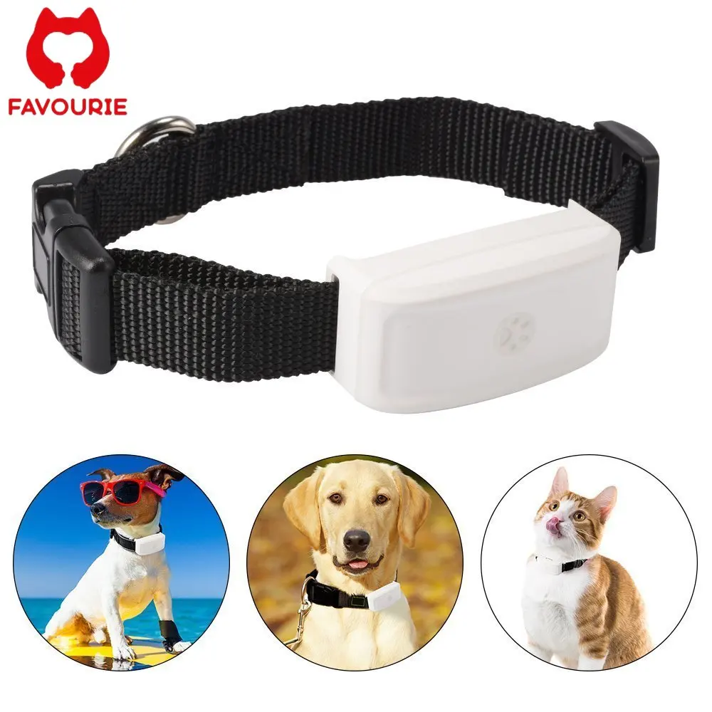 FAVOURIE Мини GPS-трекер для домашних животных в реальном времени Водонепроницаемый анти-потерянный отслеживание для собак/кошек с GSM GPRS WIFI LBS Обзор приложения для ПК/Android