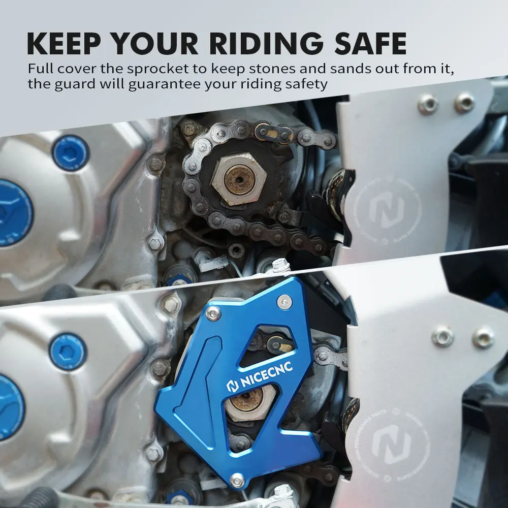 Pelindung Rantai Sprocket Case Saver Untuk ATV Yamaha Raptor 700 2006-2011 2013-2024 700R 2016-2024 Aluminium