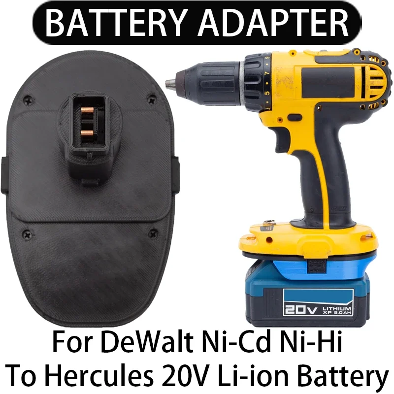 

Battery Adapter/Converter for DeWalt Ni-Cd Ni-Hi Tools to Hercules 20V Li-Ion Battery Adapter Power Tool Accessories