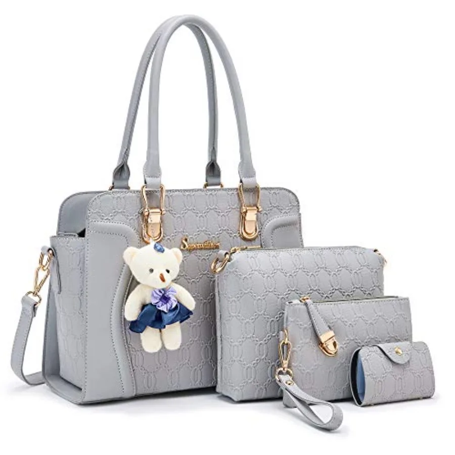 

Women's Fashion Handbags Tote Bags Shoulder Bag Top Handle Satchel Purse Set 4pcs