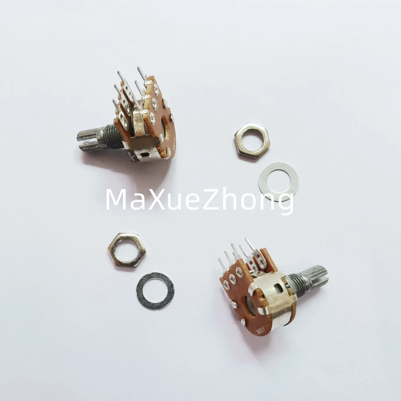 Original New 100% 148 Type double resistance potentiometer front A1M rear A100K handle 15MM (SWITCH)