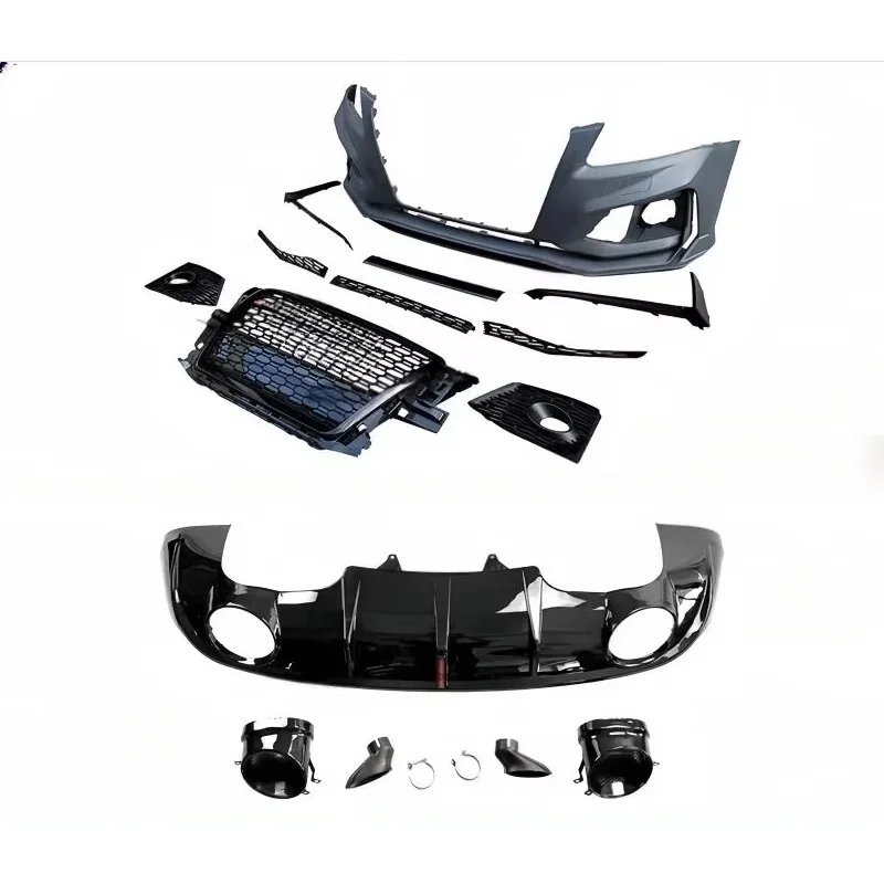 Suitable Upgrading 08-12  Q5 with New Q5  Molded PP Bumper Kit Including Bumpe Grille Exhaust Pipe