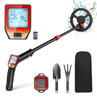 New TX-850 Underground Metal Detector Gold And Silver Detector Treasure Hunter Antique Treasure Detector (Red And Black)