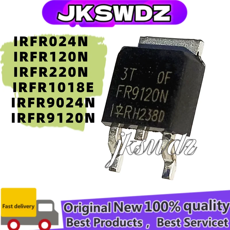 

10PCS NEW IRFR024N FR024N, FR024N, IRFR120N, FR120N, IRFR220N, FR220N, IRFR1018E, FR1018E, IRFR9024N, FR9024N, IRFR9120N,TO-252
