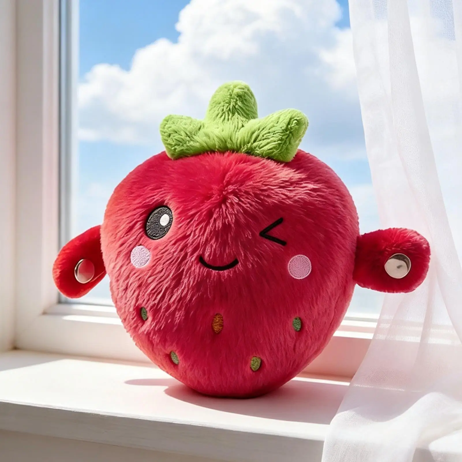 Interactive Music Plush Toy Fruit Rechargeable Party Favors with Sound Music Sensory Toys for Kids Girls Boys Nursery Room Home