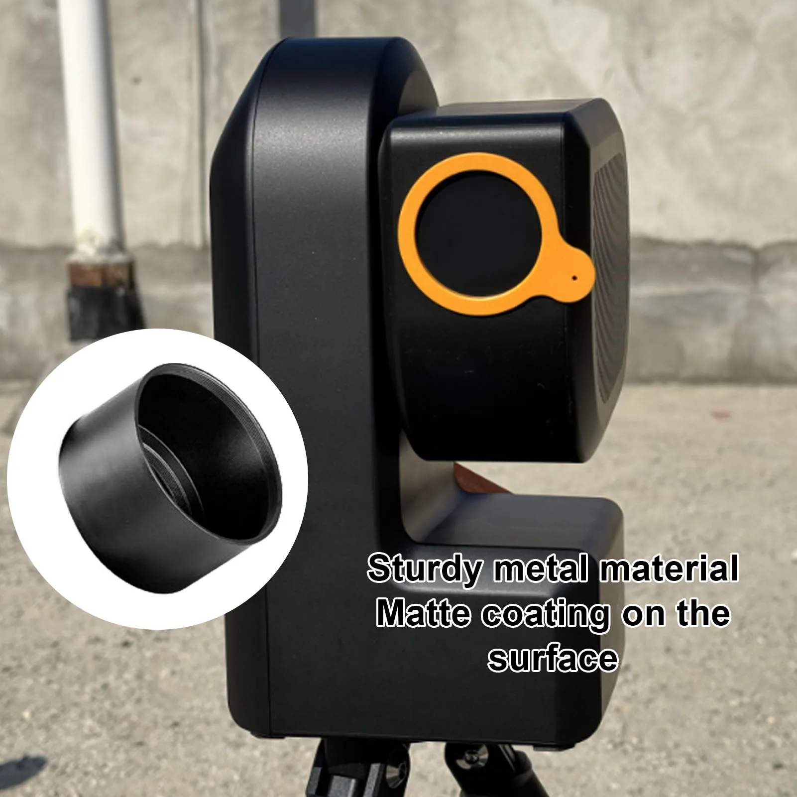 غطاء عدسة التلسكوب الفلكي غطاء عدسة معدني مناسب لـ Seestar S50 غطاء إضاءة تلسكوب فلكي واقٍ مقاوم للعوامل الجوية