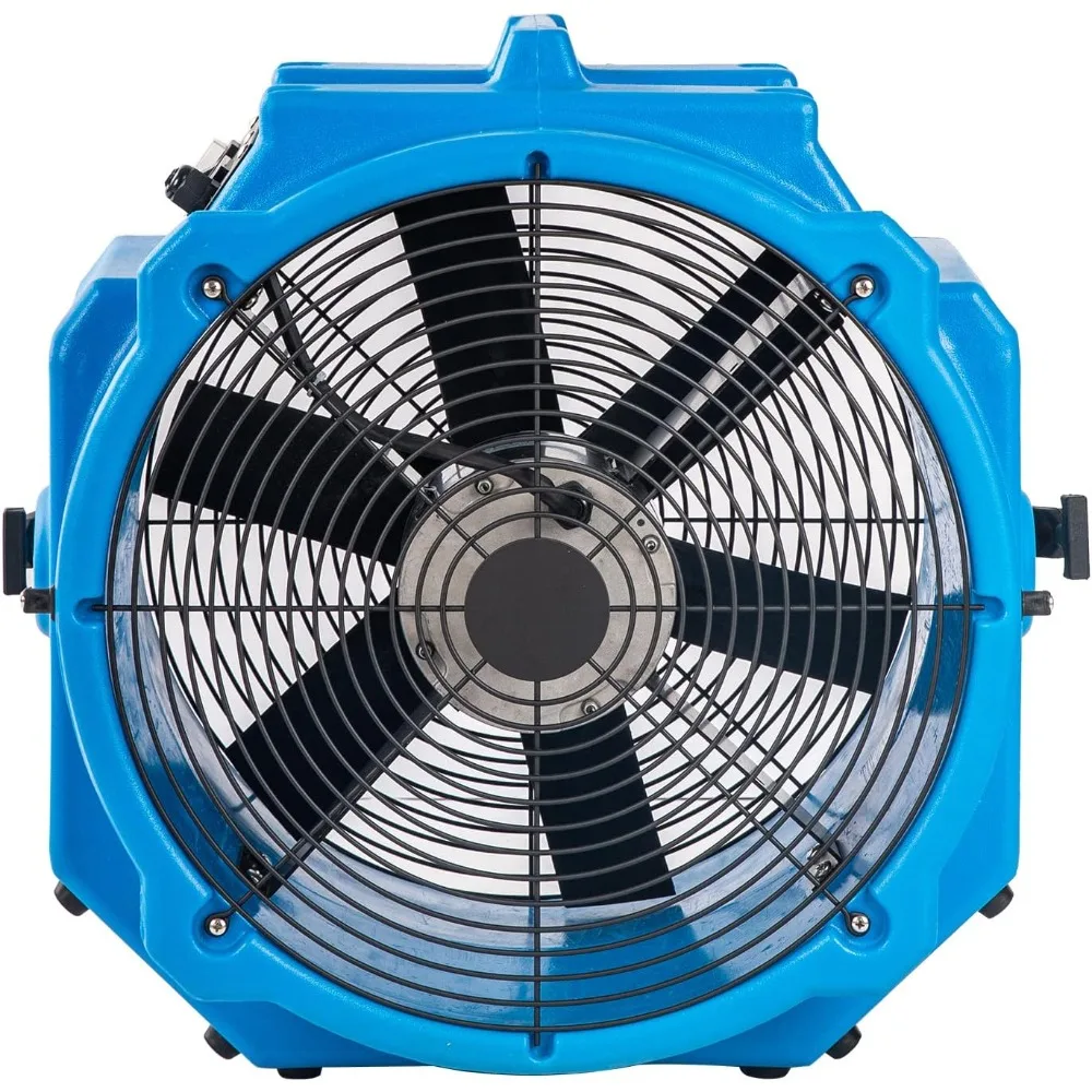 AM25AX 2-Speed 1/4 HP 4000 CFM 18 بوصة منفاخ محرك الهواء بمروحة محورية مع مبيت قالب روتو لاستعادة أضرار المياه