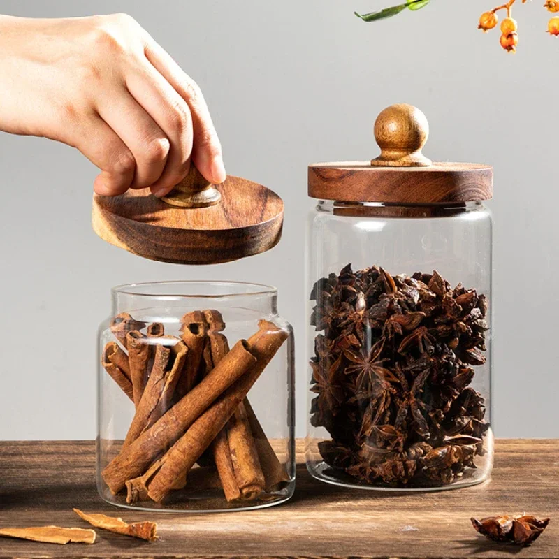 Contenedores herméticos para alimentos, recipientes herméticos para azúcar, café, té, cereales, tarro de vidrio con tapa de almacenamiento