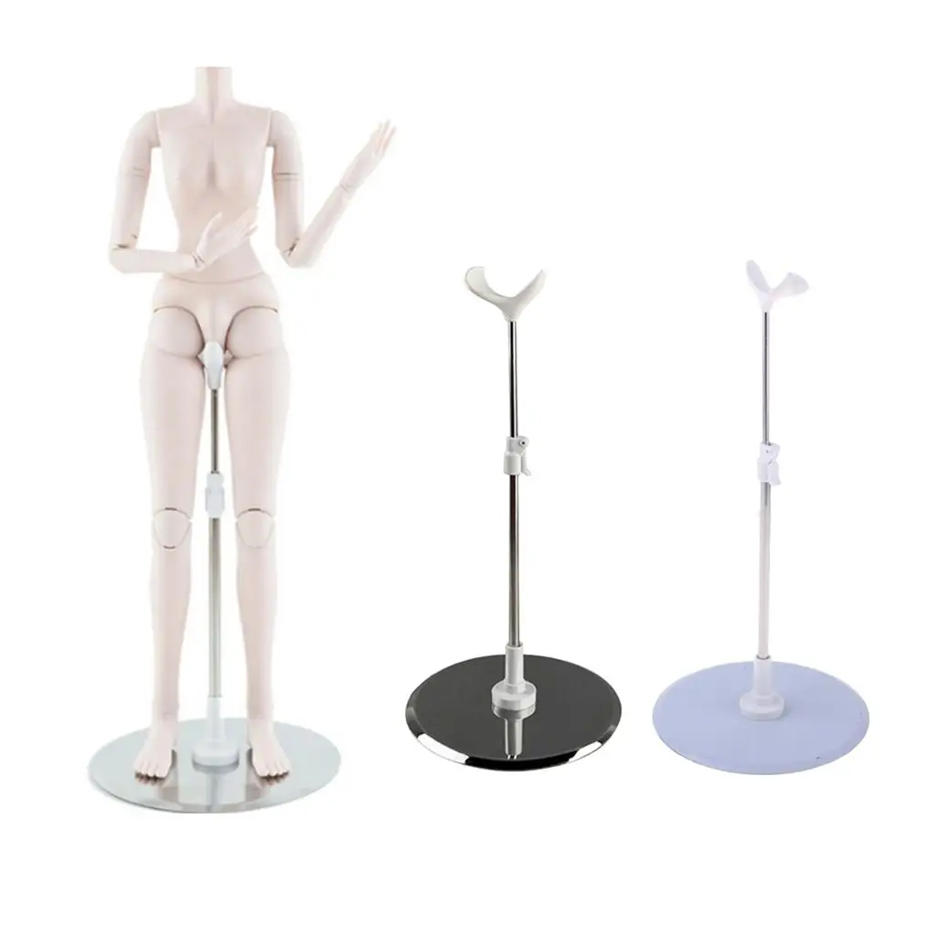 2 Packs 25-38cm Adjustable Doll Stand 1/3 1/4 Dolls Display Decoration