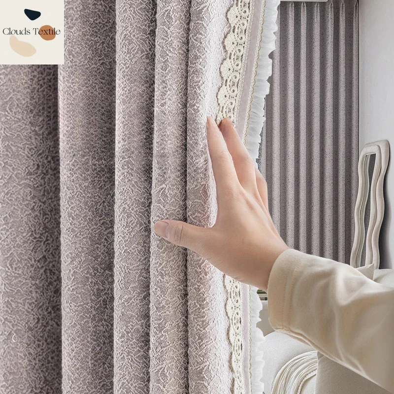 

New Modern Simple Curtains for Living Dining Room Bedroom Blackout Bedroom Premium Feeling Drift Window