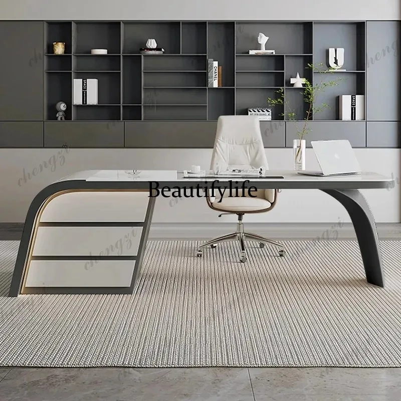 

PPP Upgrade Reception Office Table Aesthetic Luxury Standing Computer Office Desk Specialty Commercial Mesa De Escritorio Furnit