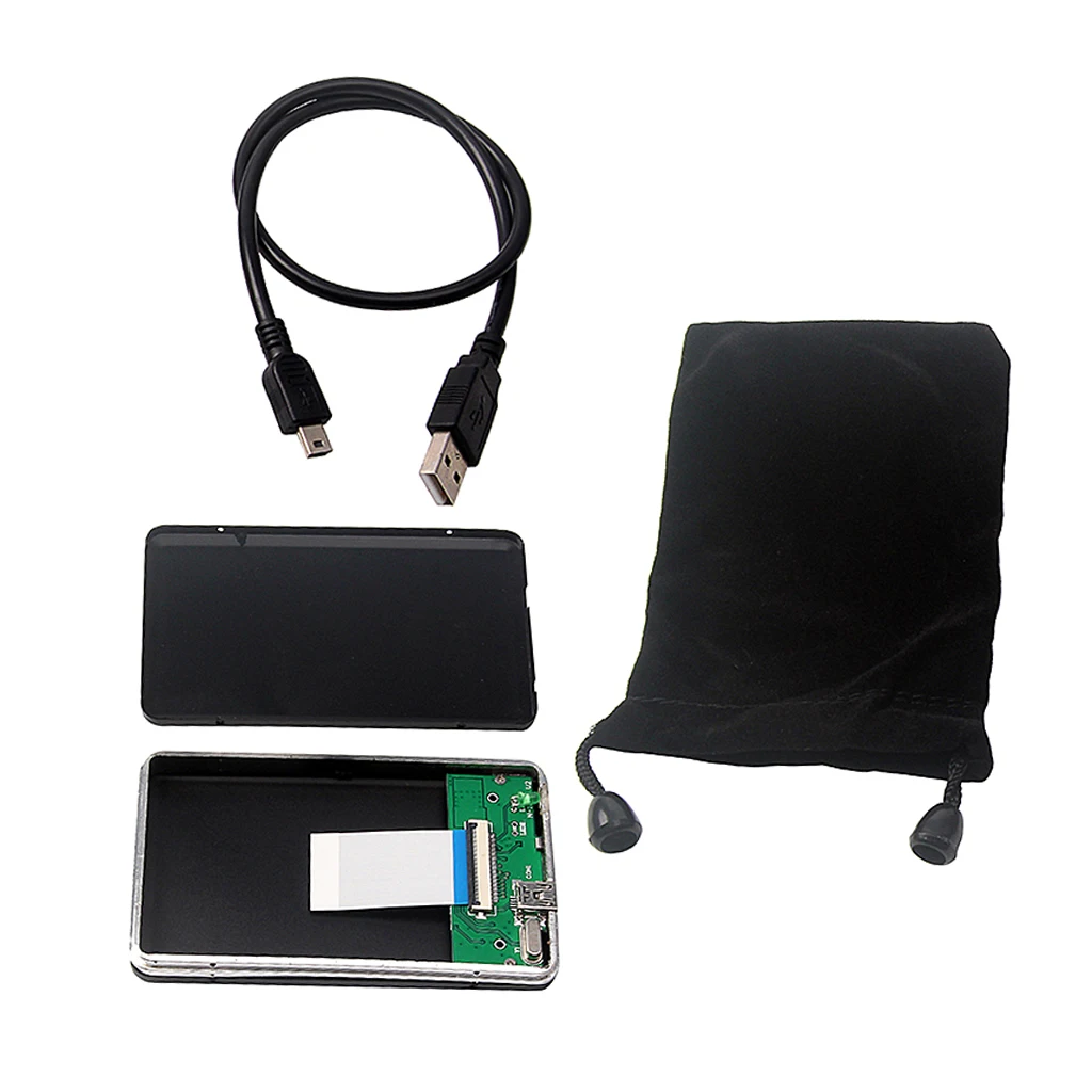 USB 2.0 to CE ZIF 40pin HDD Enclosure Case External Hard Drive Adapter Box Metal for PC Mac Storage