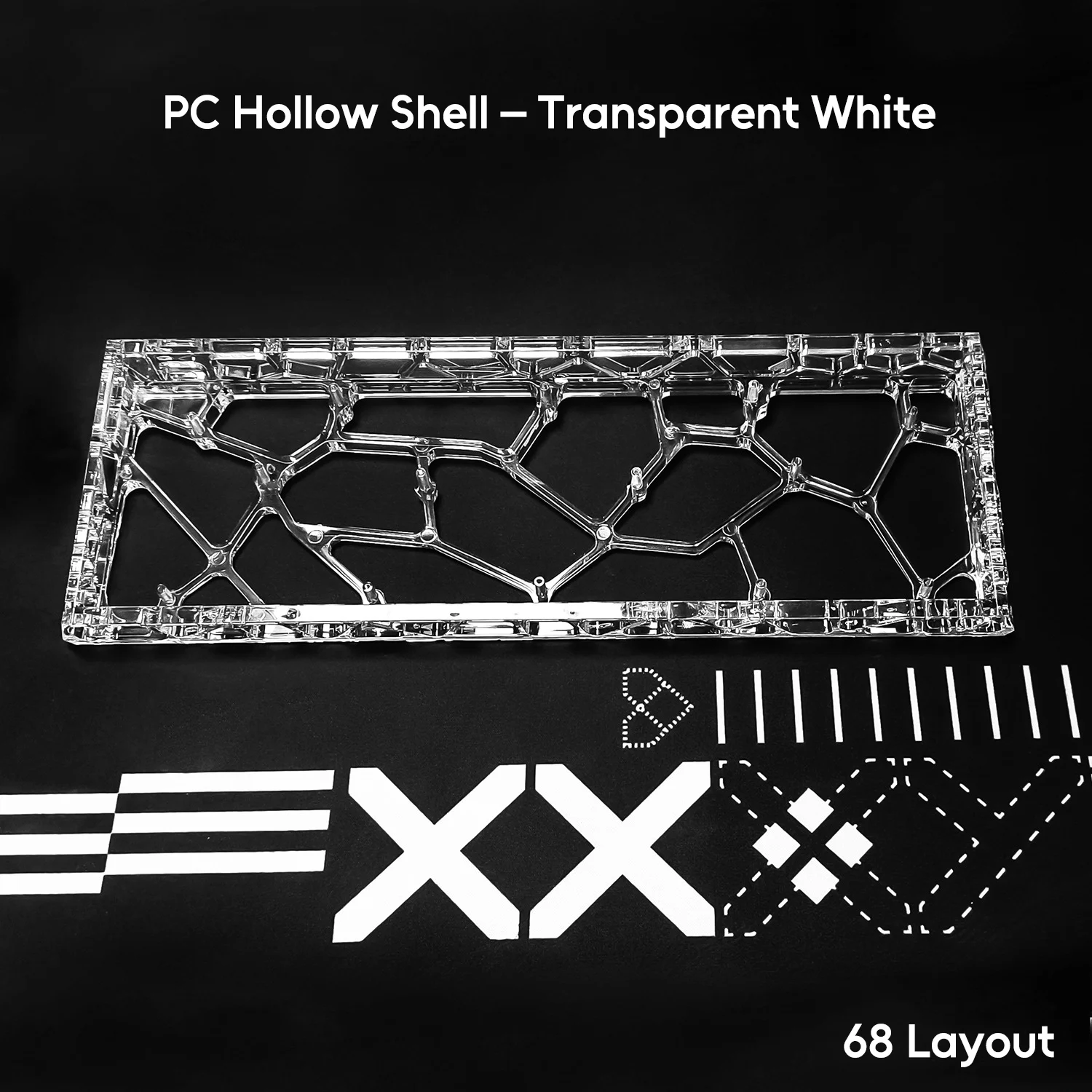 SUMREDA GH68 J68 Transparent Mad68he Keyboard Case Shell 68% Keys Layouts For ACE68 ATK68 V2 V3 ATK68L Magnetic Switch keyboard