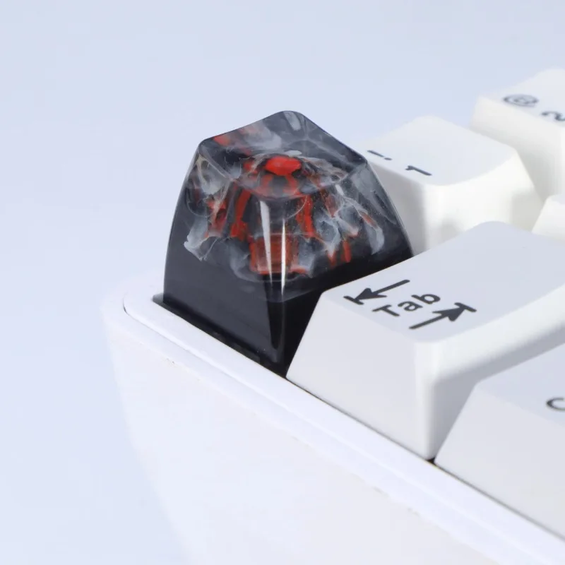 Tapa de teclado de resina Fuji Torii Sakura Snow Mountain, accesorios de Anime hechos a mano para teclado mecánico, regalo