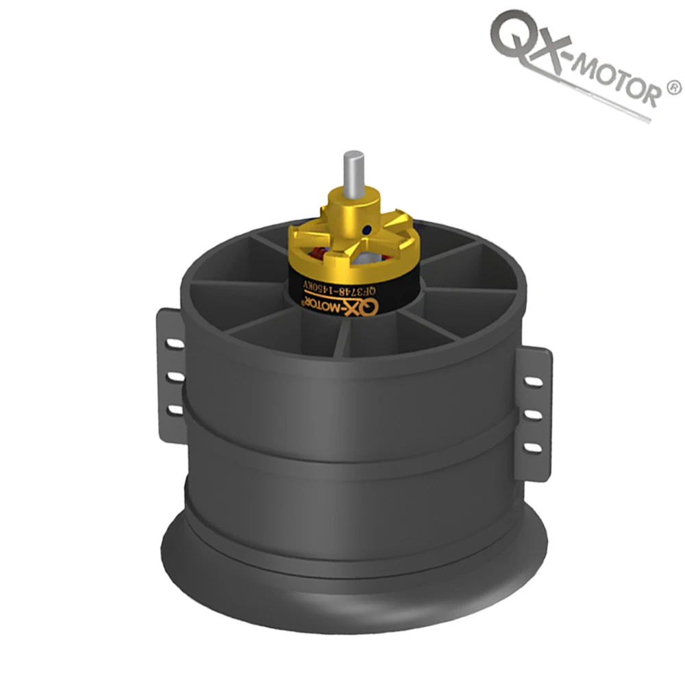 QX-MOTOR 90 مللي متر EDF 12 شفرات مروحة أنبوبية CWCCW مع QF3748 3758 محرك بدون فرشاة 1000kv 1200kv 1450kv 1550kv لعبة التحكم عن بعد #4