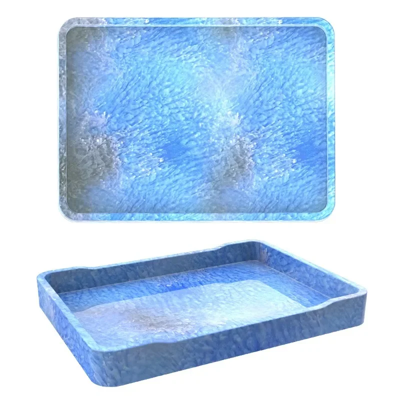 Large Tray Silicone Mold Rectangle Cement Concrete Storage Tray Mould Handmade Epoxy Resin Dish Plate Making Craft Molds