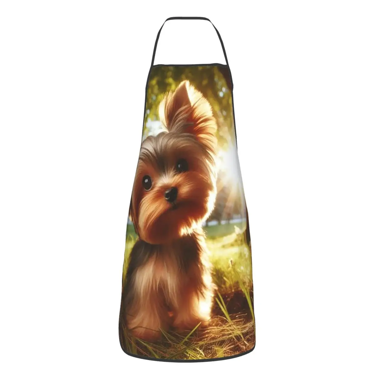 Yorkshire Terrier Dog Yorkie Lover Aprons Chef Cuisine Tablier Sleeveless Bib Kitchen Cleaning Pinafore for Women Men Gardening