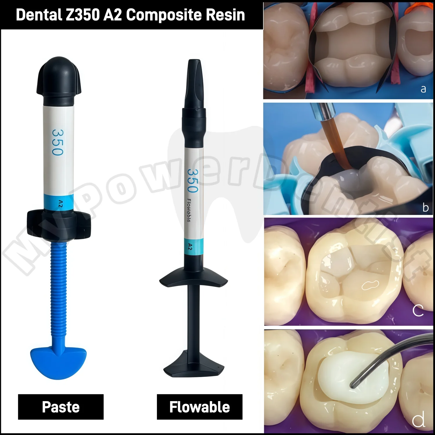 Z350 A2  Dental Composite Resin Light Cure Veneer Whitening Teeth Restorative 2g Flowable/4g Paste