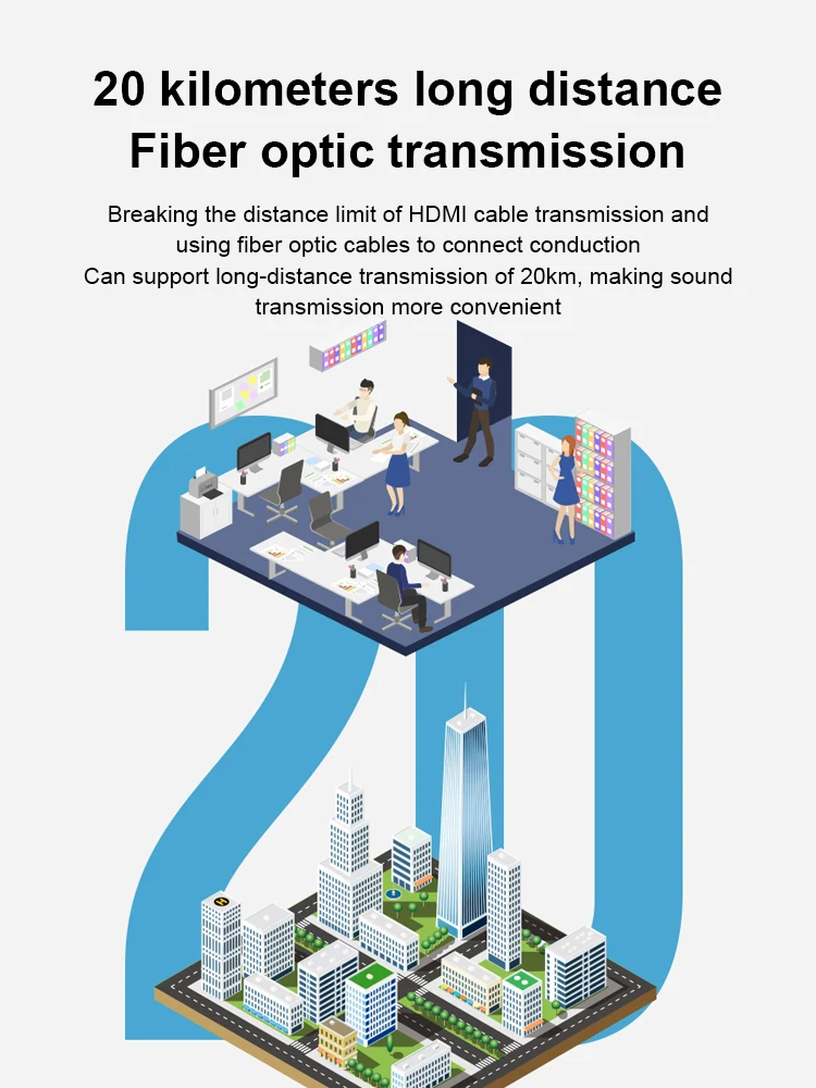 4 CH Bi-directional XLR Balanced Audio Fiber Optical Extender Over SC FC 20KM XLR Audio SC FC Transceiver and Receiver Extender