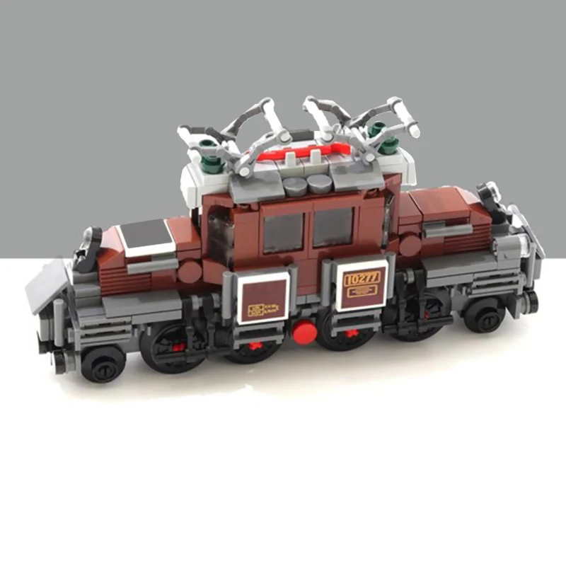نموذج سيارة المدينة MOC قوالب بناء قطار قاطرة السكك الحديدية الصغيرة وحدات التكنولوجيا هدايا العيد للأطفال تجميع اللعب البدلة