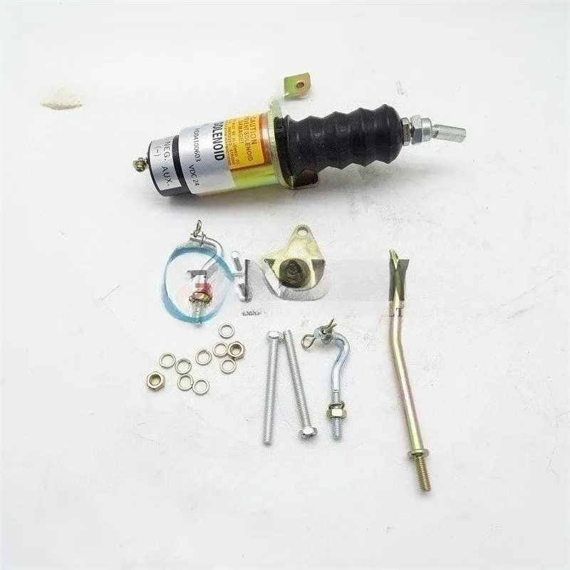 Parts for HD04100603 Fuel Closure Solenoid Valve 24V for Excavator Loader Engineering Parts
