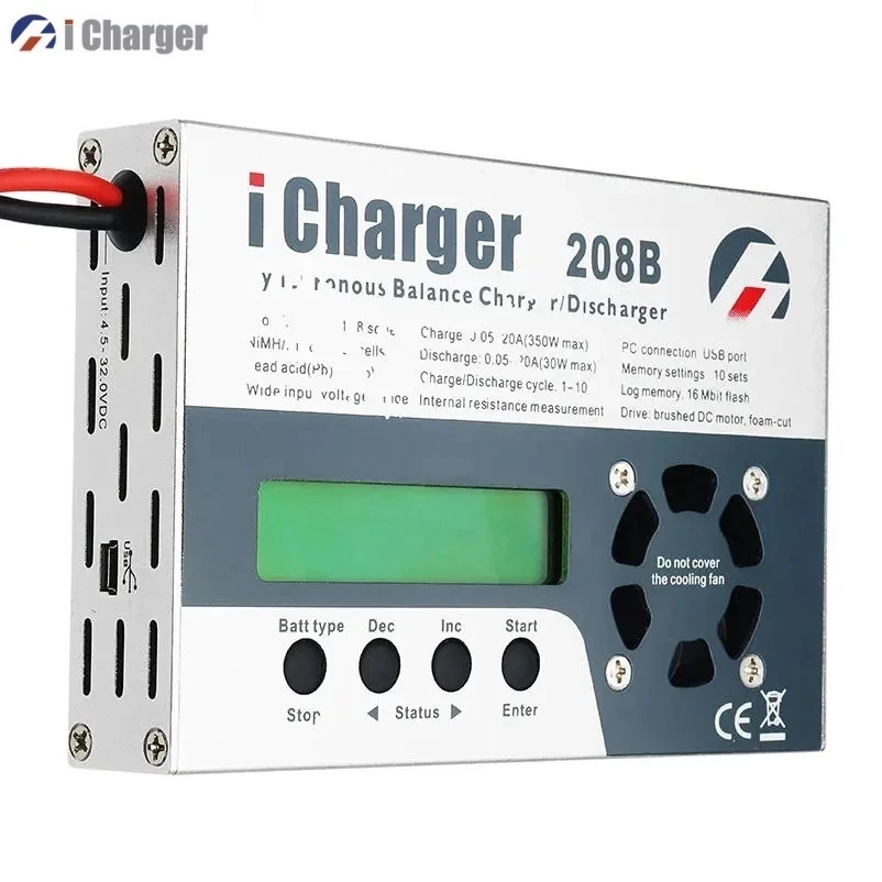 Original icharger 208B 8S 20A 350W Lipo Battery charger/discharger lipo Nicb/Nimh Pb Professional RC car Model aircraft charger