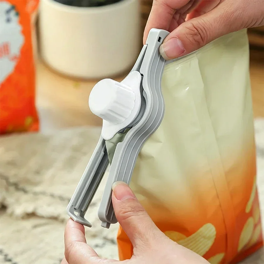 Reusable Screw Cap Kitchen Sealing Clip Food Bag Sealer for Snacks Milk Powder Seasoning Freshness Preservation