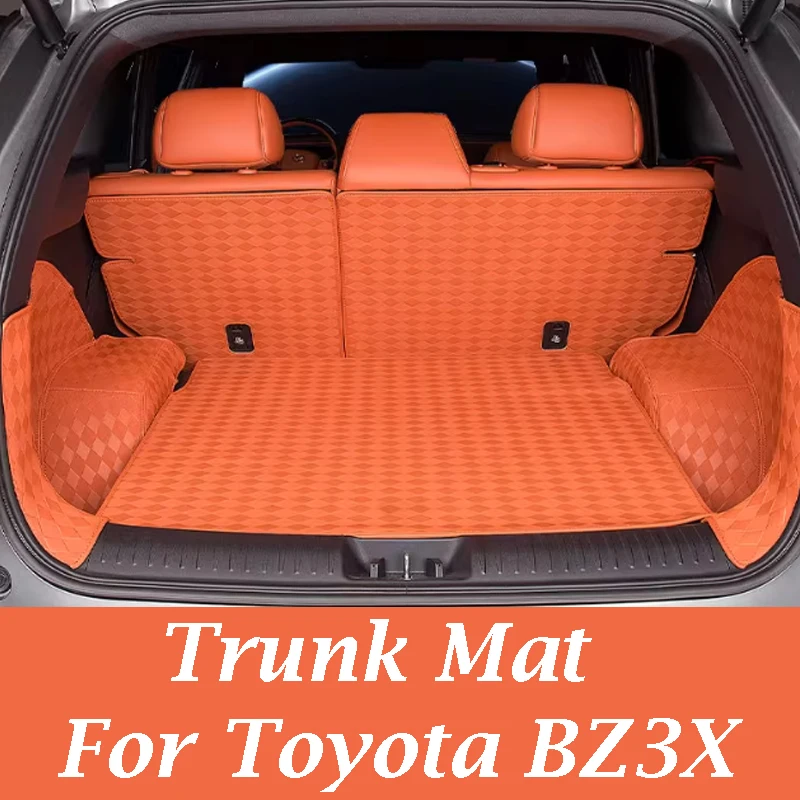 

For Toyota BZ3X 2025 2026 Car Boot Mat Rear Trunk Liner Cargo Protection Leather Mat Interior Modification Accessories