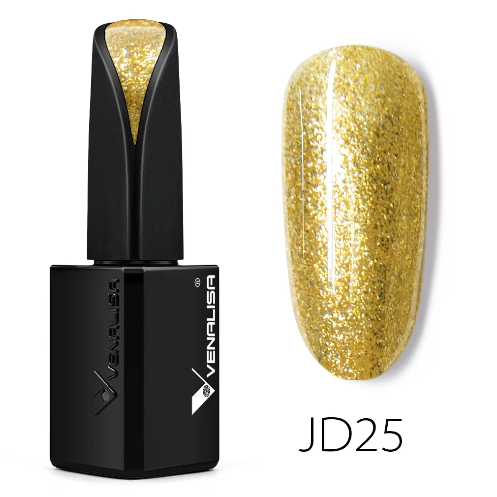 VENALISA Smalto gel CANNI Rifornimento della fabbrica per unghie Smalto pastello semipermanente Diamante Top Coat Soak Off Vernice gel UV LED 15ml