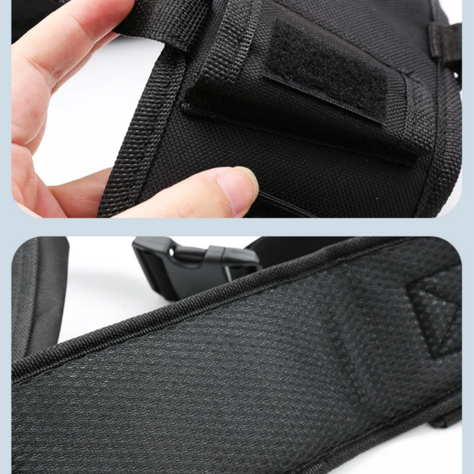 Fishing Waist Bag Buckle Closure Fishing Belt Pouch Tackle Waist Pack Hanging Loops Outdoor Carry Gear Multi-Pocket
