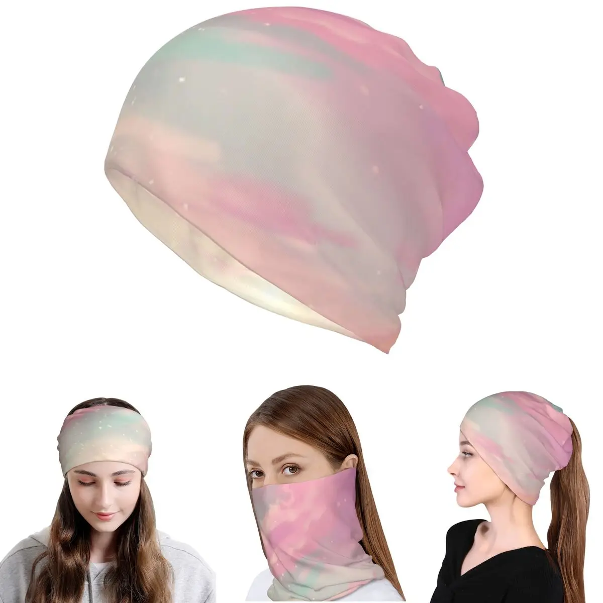 

Dreamy Cloud Bandana Neck Cover Wrap Scarf Multifunction Face Mask Beanies Hat for Men Women Adult Breathable