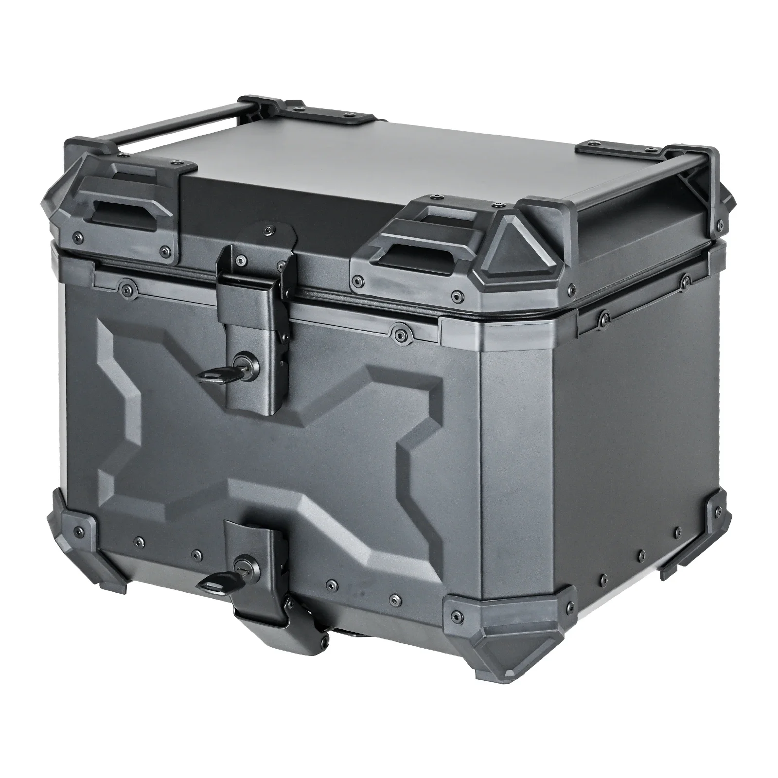 45L Motorcycle Rear Box Luggage Aluminium Alloy Tail Box Carrier Tool Case Lock Trunk Universal For YAMAHA Honda BMW R1200GS