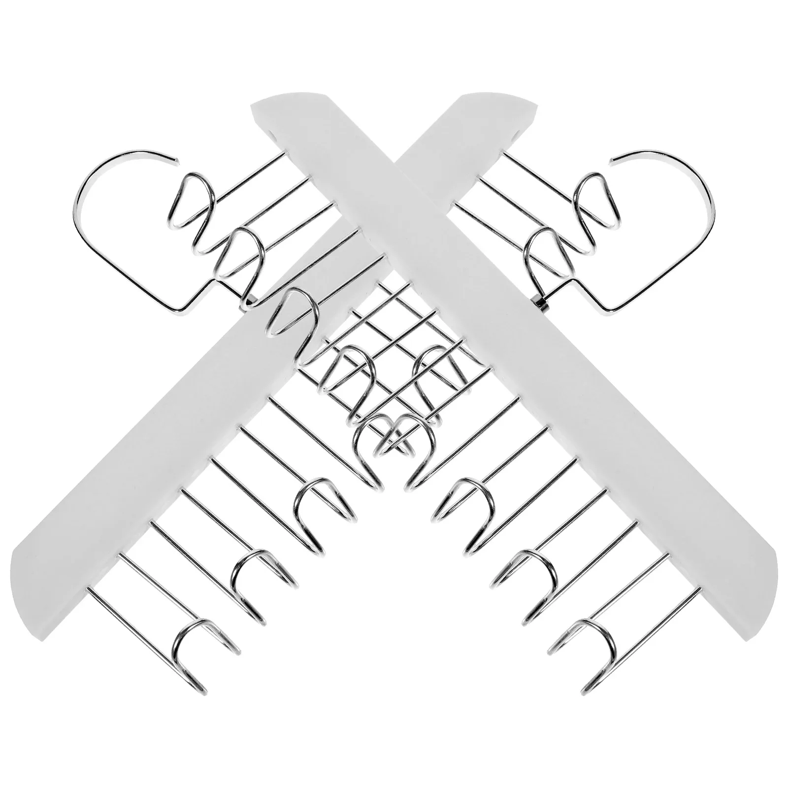 

2Pcs Plastic Hanging Bra Organizer Closet Space Saving Holder Multi Hooks Tank Tops Underwear Rack Tank Tops Hanger