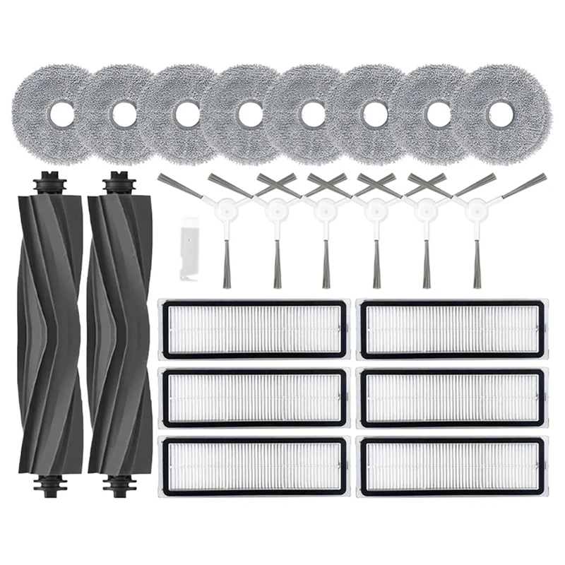 Peças sobressalentes de substituição do robô para o Dreame Bot, Escova lateral principal, Filtro Hepa, Mop Cloth, L10 Prime, L10s Pro, L10 Pro