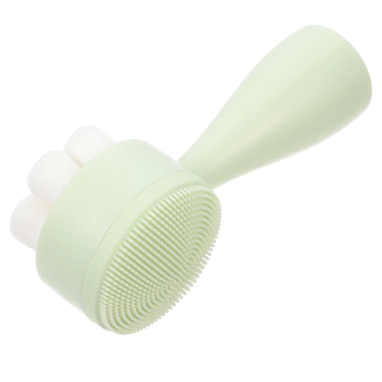 Face Brush Manual Standing Scrubber Cleansing Skin Care Washing Cleaner Facial Tool Silica Gel Exfoliator