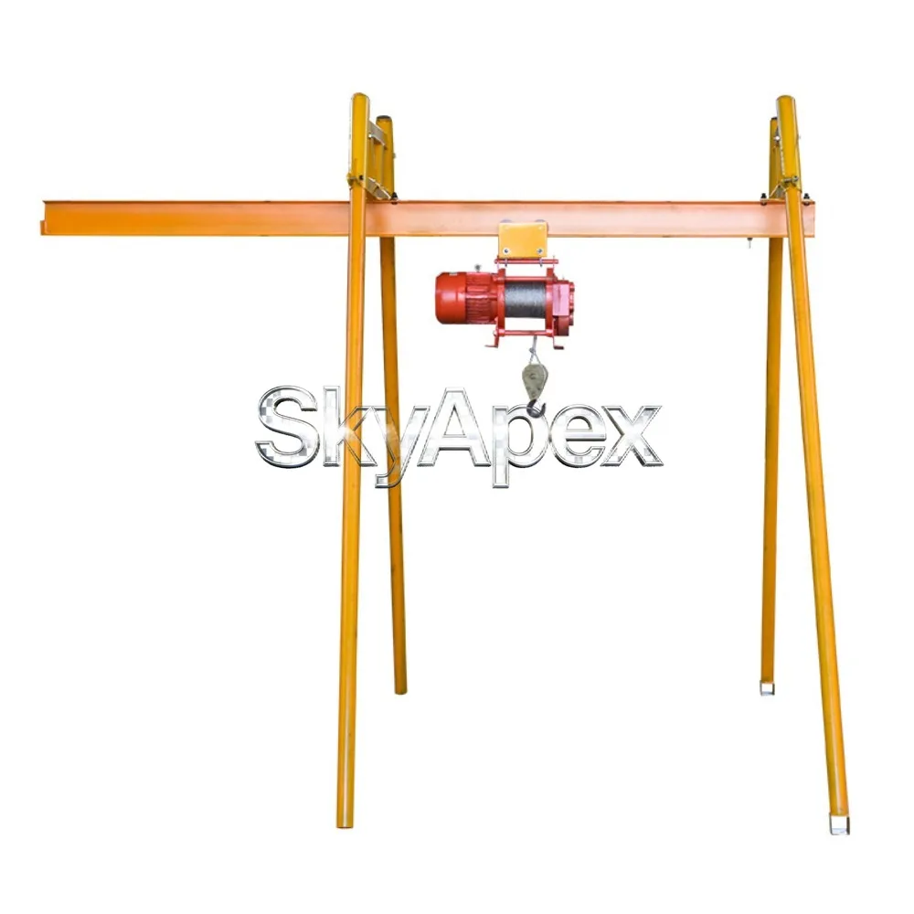 1.2T 220v Building Material Loading Hoist 30m Lift Height Window Glass Lifting Crane Confined Space Operation