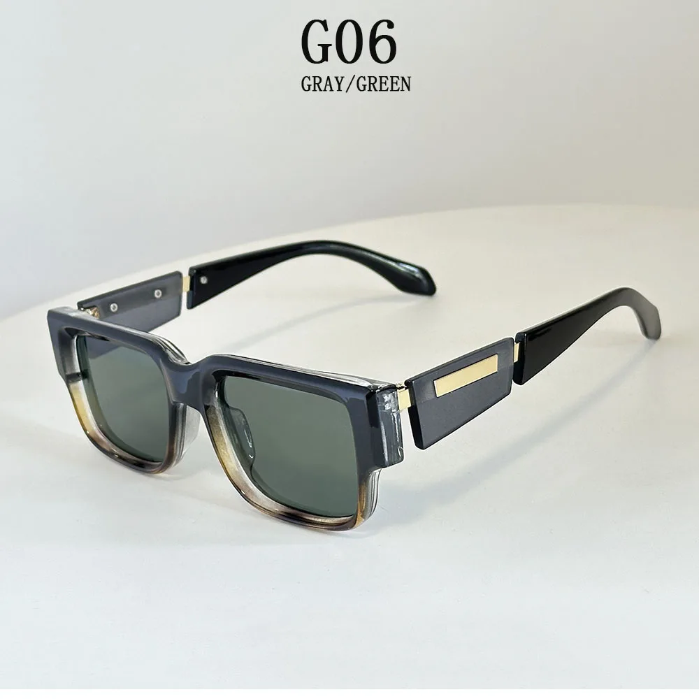 Quadratische Sonnenbrille für Herren, Vintage-Luxus-Sonnenbrille für Damen, 2025, Retro-Mode, Brille, Urlaub, Gafas De Sol Hombre, Lunette Soleil Femm – Detail 6