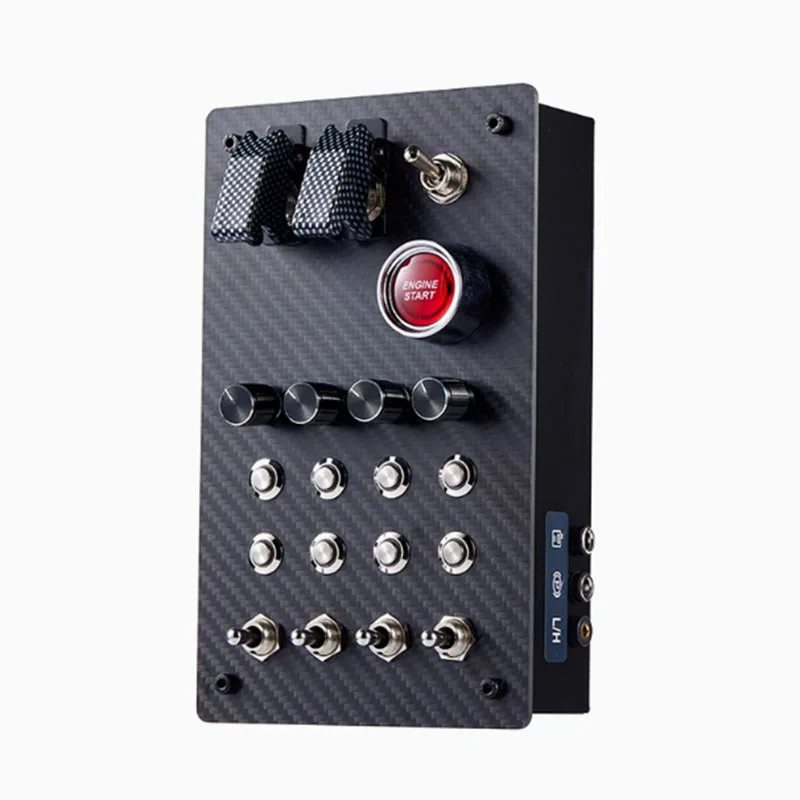 Multi-function Control Box Sim Racing Game Carbon Fiber  Button Box For Euro Truck American Truck For Thrustmaster Logitech G2