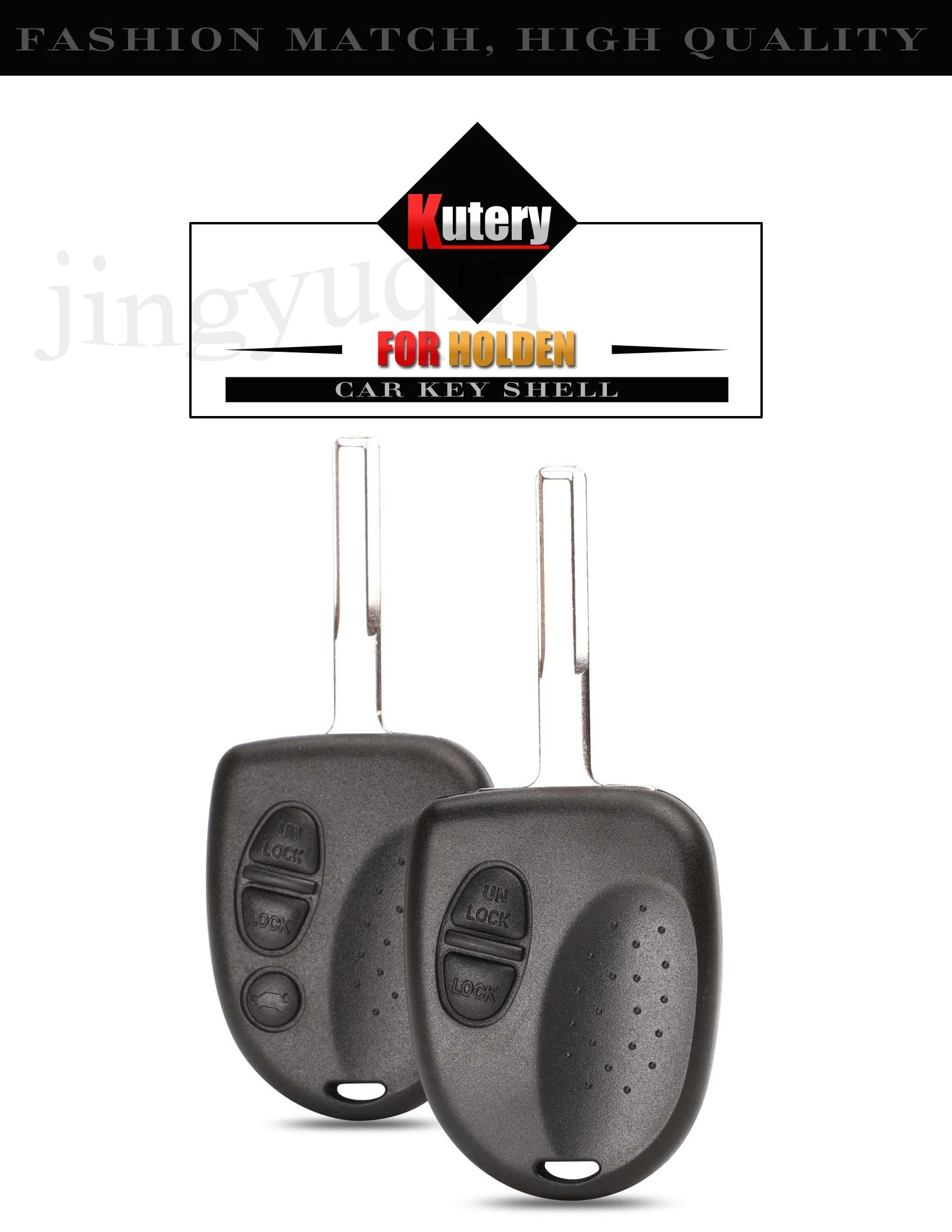 jingyuqin Car Key Shell For Holden VS VT VX VY VZ WH WK Commodore For Chevrolet 2/3Buttons With Uncut Blade Remote Cover Case