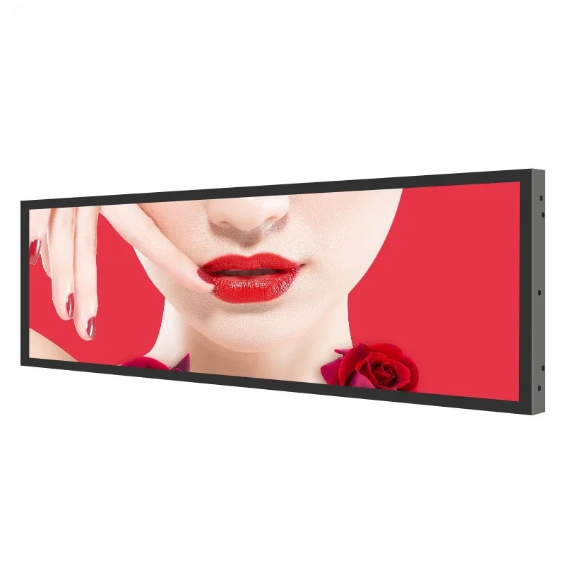 

24 inch Supermarket Ultra Wide Strip Shelf Edge Advertising Digital Signage Monitor Type Stretched Bar Lcd Display Screen