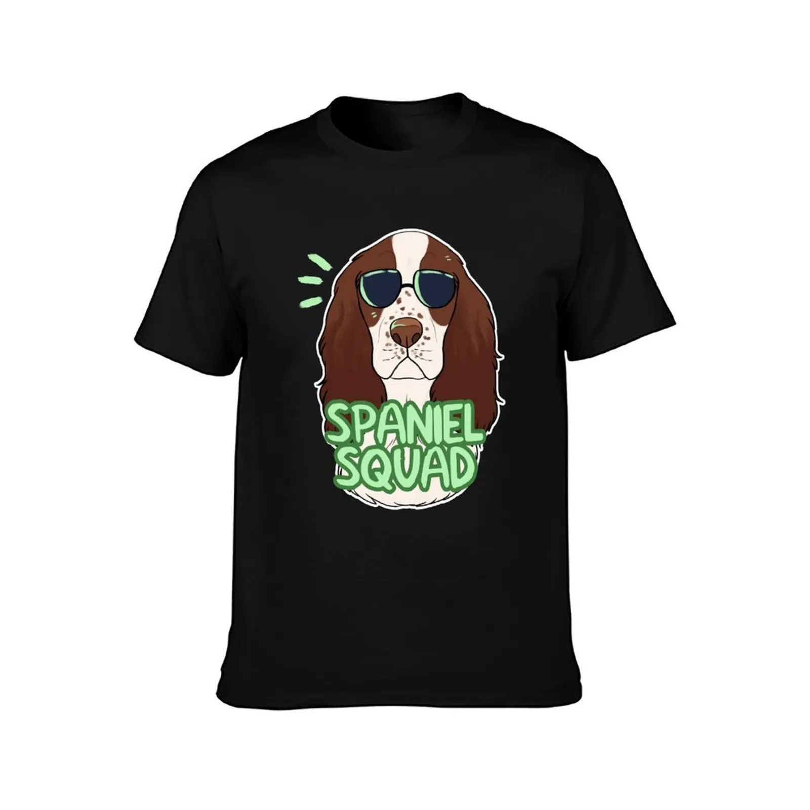 SPANIEL SQUAD (liver and white) T-Shirt Utility Casual Work T-Shirt