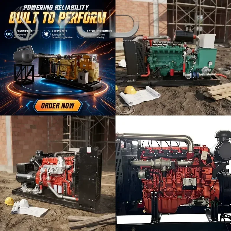 EPA Weichai 100kw 200kw 300kw Biogas Natural Generator Micro with DC Start and Remote Start for Home Backup Power