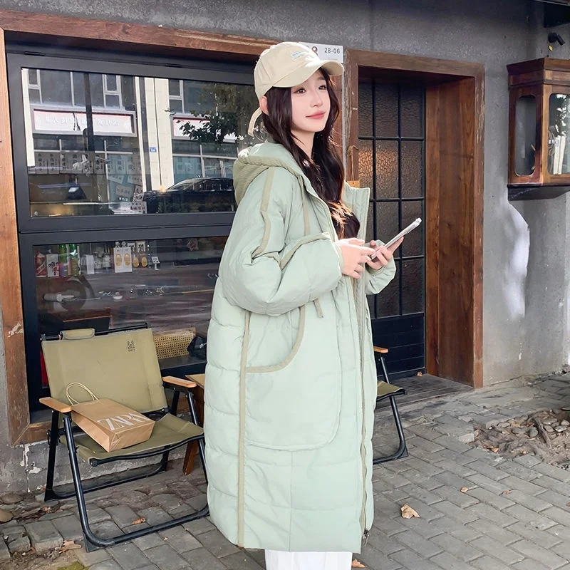 Korean style trendy women's casual loose bread jacket cotton jacket winter spicy girl trend solid color women's top