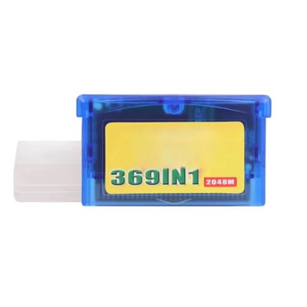 포켓몬 레트로 게임용 카트리지 카드, 369 in 1, GBA 32 비트, GBA, SP NDS, 영어