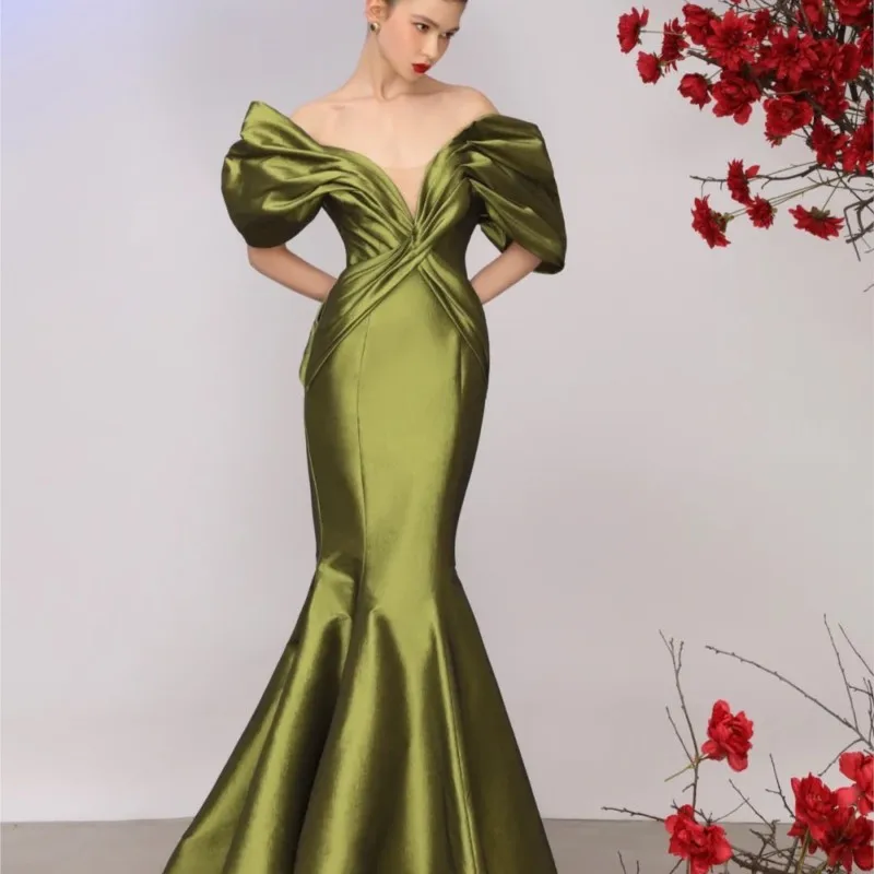 

Платье для банкета и тостов «рыбий хвост» Fruit Green