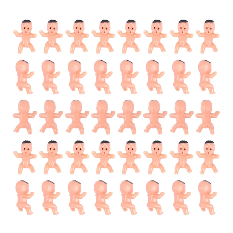 

30/60Pcs Mini Plastic Baby Doll Baby Shower Ice Cube Game Props Gender Reveal Party Decoration Supplies Toy Gifts for guests