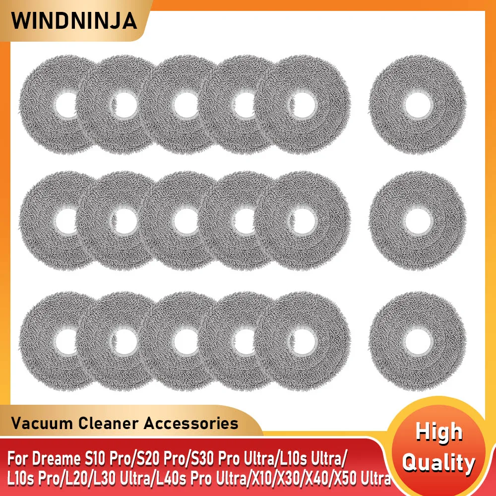

For Dreame S10 Pro/S20 Pro/S30 Pro Ultra/L10s Ultra/L10s Pro/L20/L30 Ultra/L40s Pro Ultra/X10/X30/X40/X50 Ultra Mop Pad Cloth
