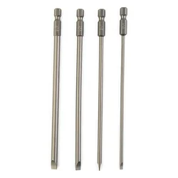 Hex Shank Screwdriver Bit 150mm Long Electric Flat Head Manual Alloy Steel SL3.0 SL4.0 SL5.0 SL6.0 Exquisite Workmanship