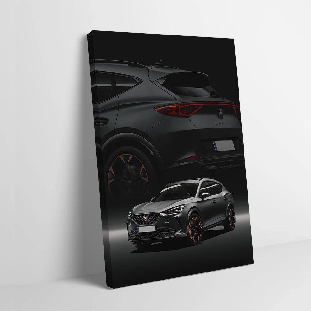 Gray Sports Formentor Car Poster Customizable Printed Canvas Painting Wall Art Gift for Room Decorating Interior Decoration Arts